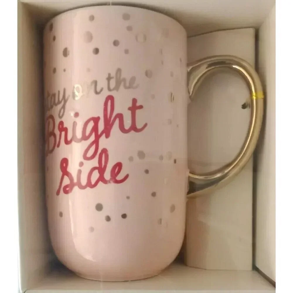 Jumbo Mug Modern Expressions Coffee Tea 20.6 oz Gift Stay On The Bright Side New